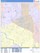 Sugar Land Digital Map Color Cast Style